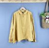 Special Spring Spring Cotton and Linen Japanese Shirt Women's Long Sleeve Pure Color Literary Korean Version High Quality Versatile Women's Top