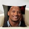 The RRock DDwayne Cushion Cover Natural Linen Organic Fabric DoubleSided Printing Room Sofa Decor Pillow Case