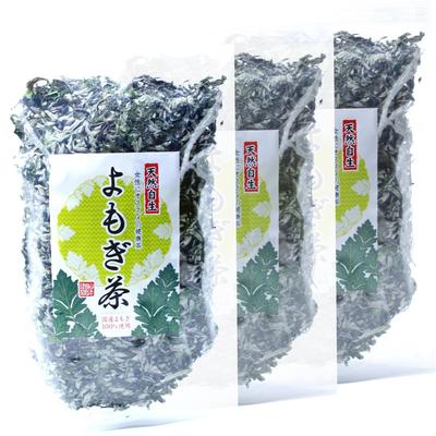Domestically Mugwort Tea from Miyazaki or Tokushima 70g X 3 Bags Set Sugamo Tea Shop Yamanenen [100% Produced] Prefecture, Pesticide-free,