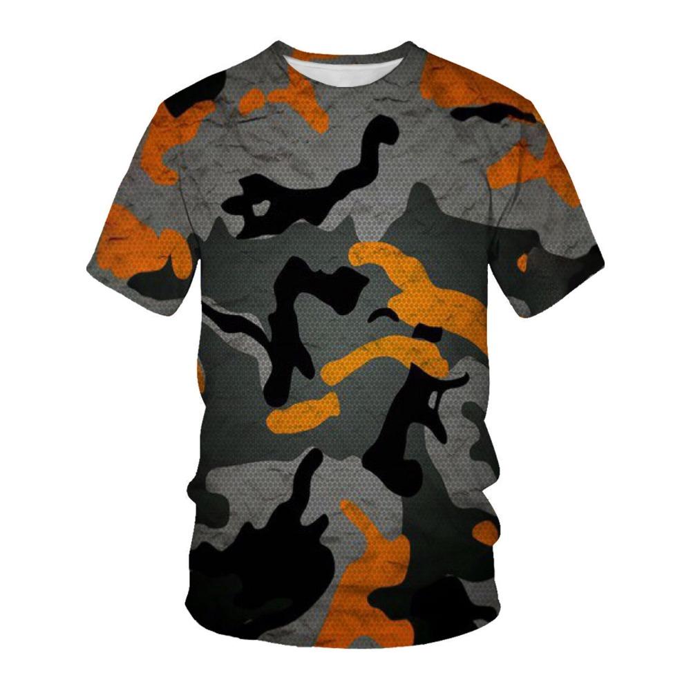 Men's T-shirt Round Neck 3D Men's Top
