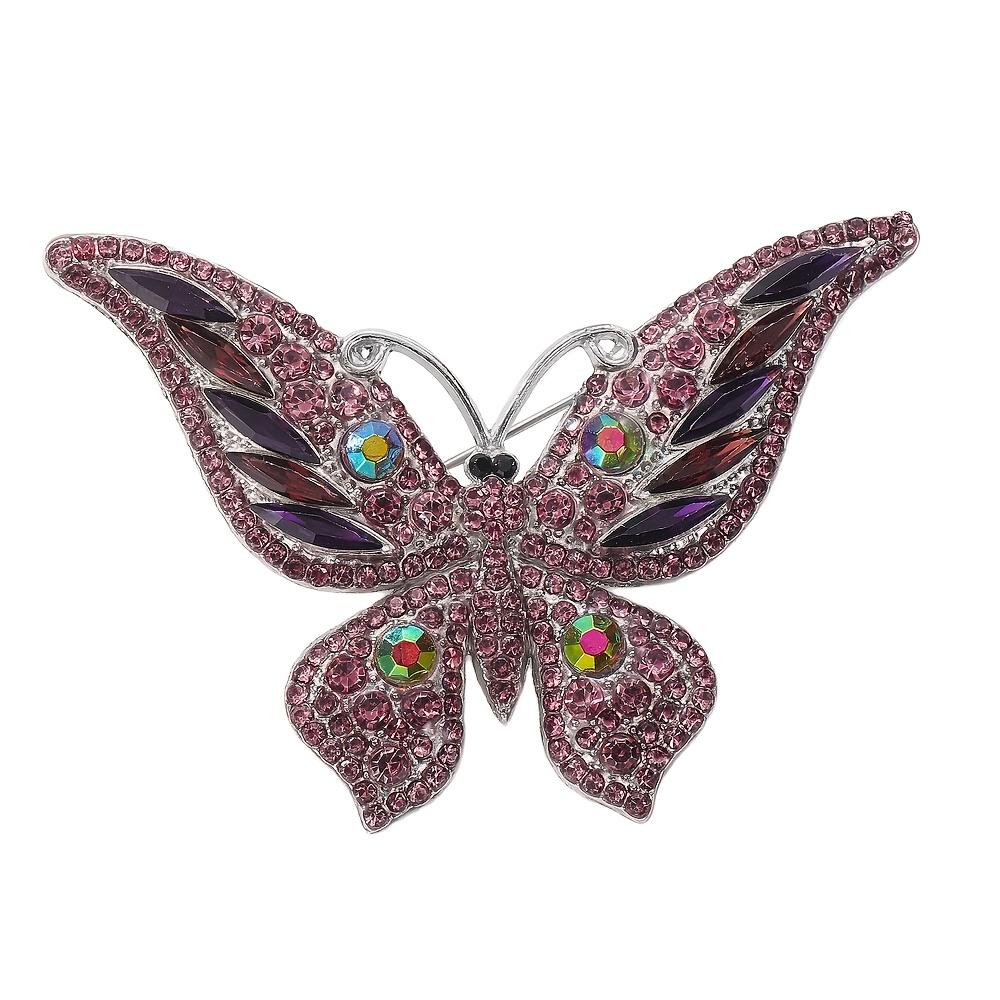 Women Vintage Rhinestone Brooch Elegant Crystal Decorative Pin Fashion Jewelry Accessory for Suits Coats Jackets Dresses and Special Occasions