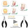 Nail Clippers For Ingrown Thick Nail Stainless Steel Curved Blades Ergonomic Handle Toenail Cutter