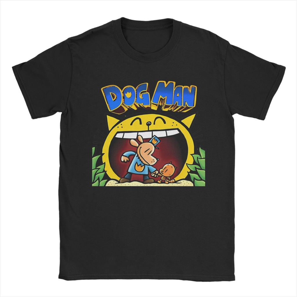Dogman Cartoon Kids Dog Man TShirts Men Fashion 100 Cotton Tee Shirt Crewneck Short Sleeve T Shirt Summer Tops