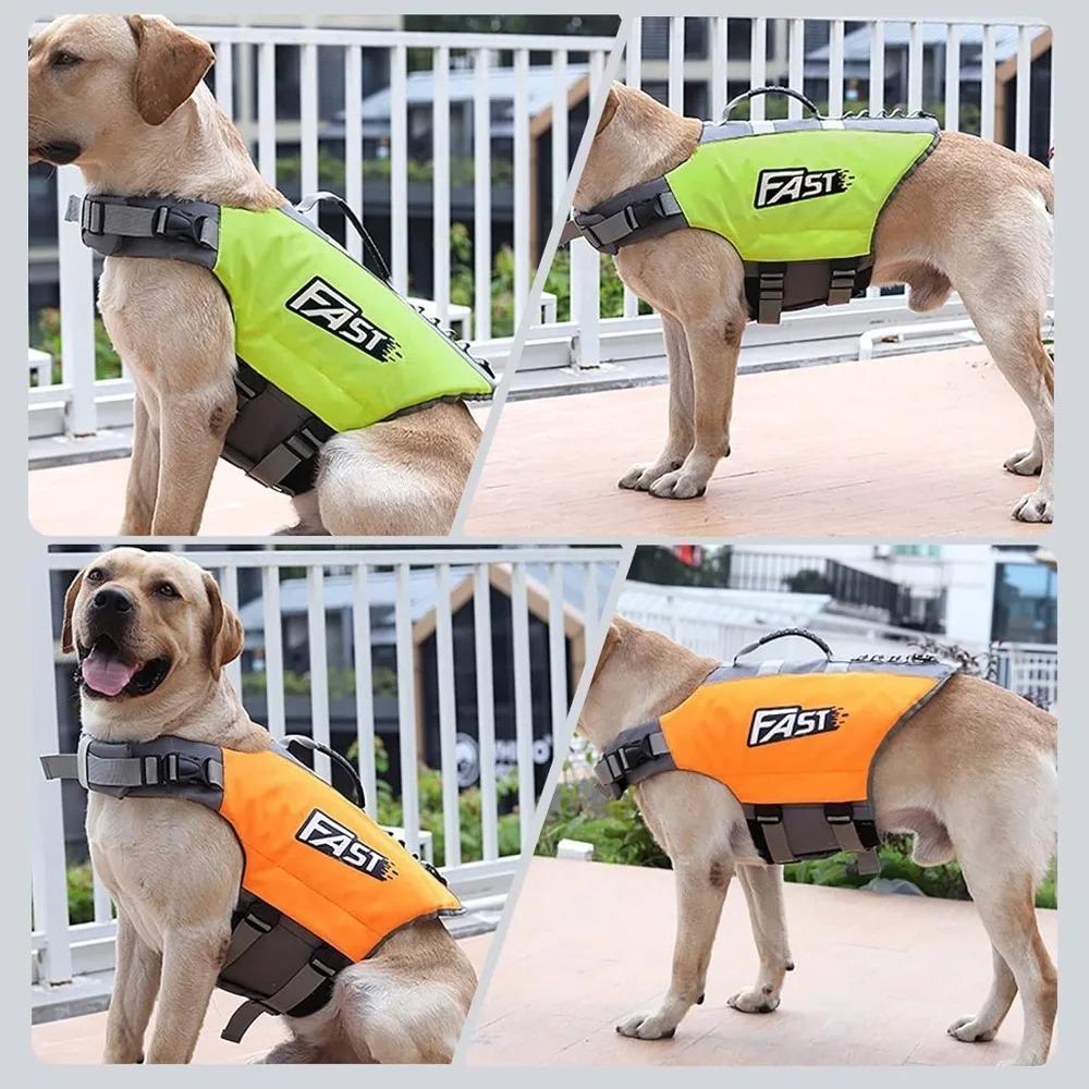 Super Buoyancy Pet Swimming Life Jacket Adjustable Dog Life-Saving Clothes Pet Supplies