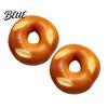 Compact Bag Accessory 2Pcs Pendant Simulated Bread Shape Keychain Charm