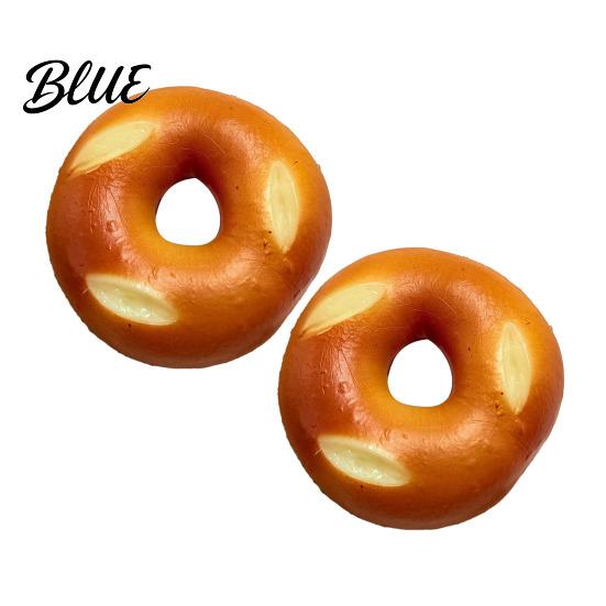 Compact Bag Accessory 2Pcs Pendant Simulated Bread Shape Keychain Charm