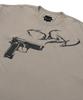 AJOBYAJO [Pba] Gun Shot T-Shirt [Beige]