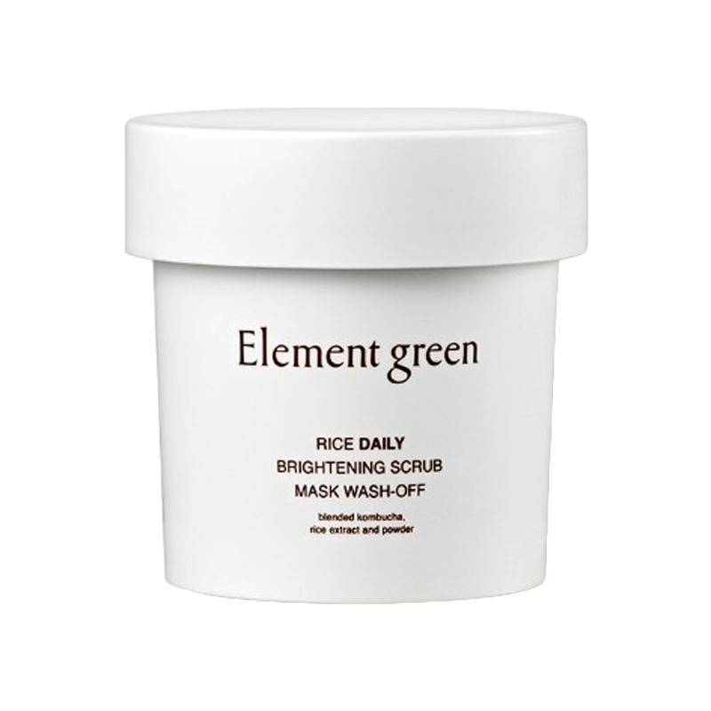 [ELENSILIA] Elementgreen Rice Daily Brightening Scrub Mask Wash Off 100g
