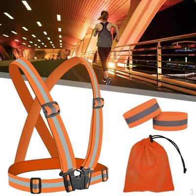 Adjustable Protective Running Reflective , Elastic Shiny Straps for Night Walking, Cats