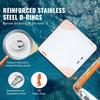 Inflatable Floating Dock 10x10FT Inflatable Dock Platform Mat with Ladder