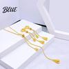Jewelry Set Electroplating Process Water Drop Adjustable Y Shape Slider