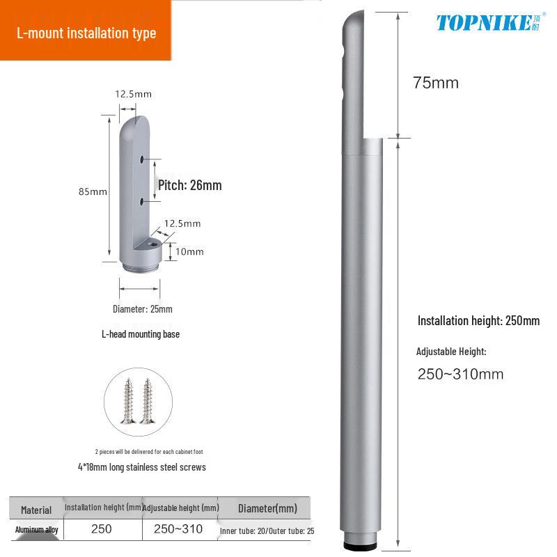 Adjustable Metal Support Legs for Furniture: Perfect for Beds, Tables, Cabinets, Bathrooms, and L-Shaped Sofas.