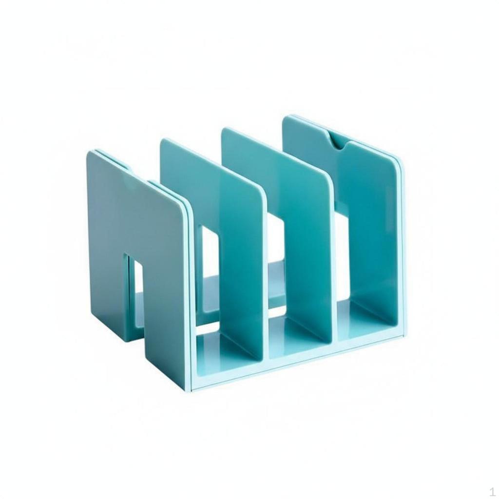 Expandable Bookend Transparent Book Holder SpaceSaving Desk Shelf for Students, Educators, School,