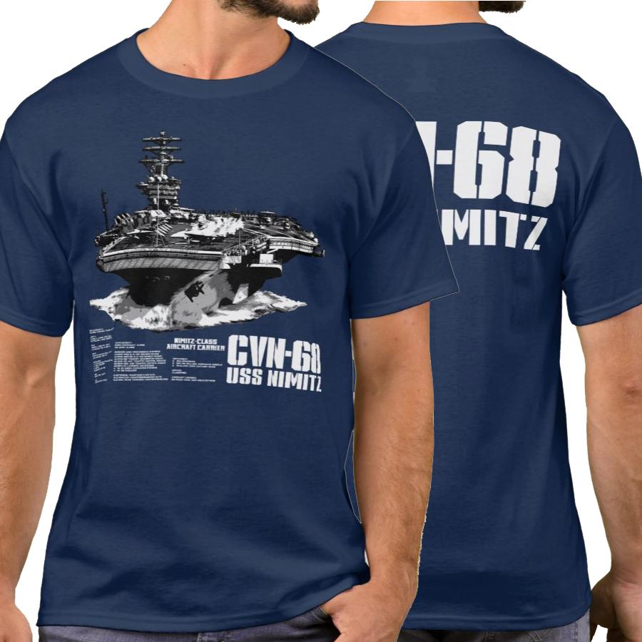 Nimitz Class Aircraft Carrier Lead Ship CVN-68 USS Nimitz T-Shirt. Summer Cotton Short Sleeve O-Neck Mens T Shirt New S-6XL