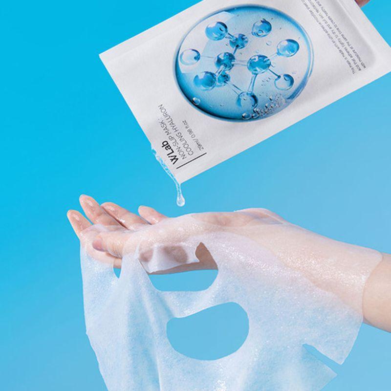 WLab [10 Sheets] Wlab Non-Slip Mask Cooling Hyaluronic Acid