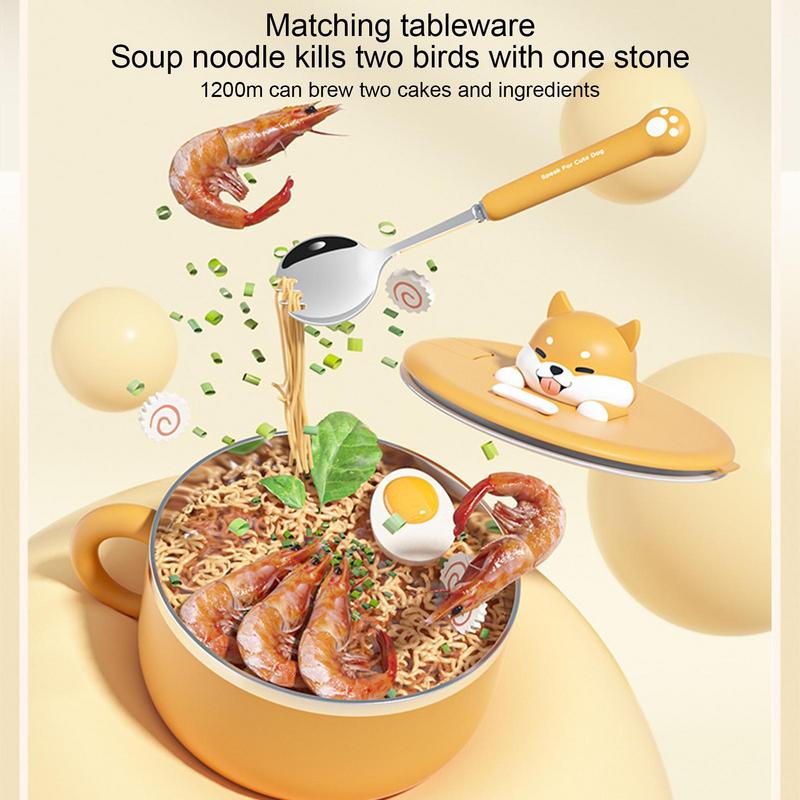 

Insulated Bowls Anti Scalding Instant Noodle Bowl Stainless Steel Ramen Bowls With Lid 1200ml Instant Noodle Bowl With Handle CHINA