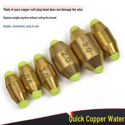 Flotador de pesca rápido de cobre: Flotador para Pesca en Mar de Pie con Accesorios de Contrapeso