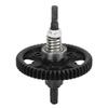Differential Slipper Clutch 54T Aluminum Steel Differential Gear Slipper Clutch for Traxxas Slash 4x4 1 10 RC Car Black