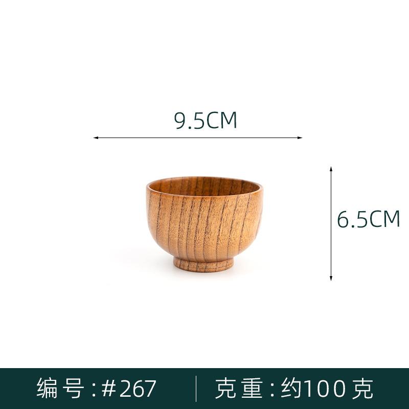 Small Japanese Wooden Rice Bowl Restaurant Wooden Creative Miso Soup Bowl