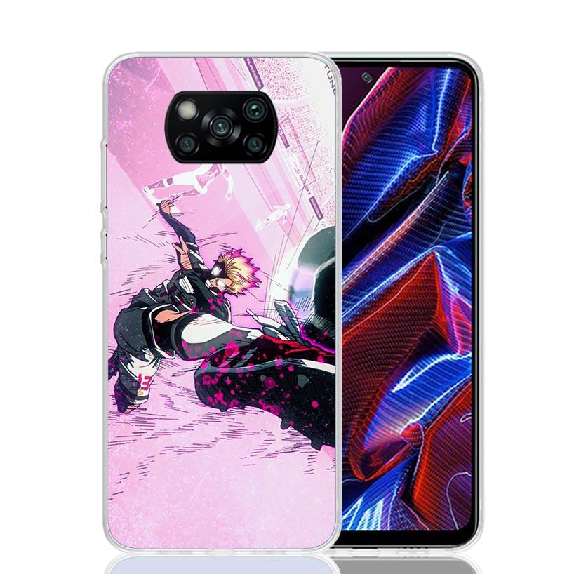 

Blue Lock Football Anime Phone Case For Xiaomi Poco X7 X6 X5 Pro F7 Ultra Redmi 15C 15 13 13C 12 12C 10 10A 10C 9 9A 9C 9T Cover Redmi 10