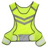 Gilet riflettente da corsa per sport all'aria aperta, attrezzatura di sicurezza in rete leggera regolabile con 2 luci a LED