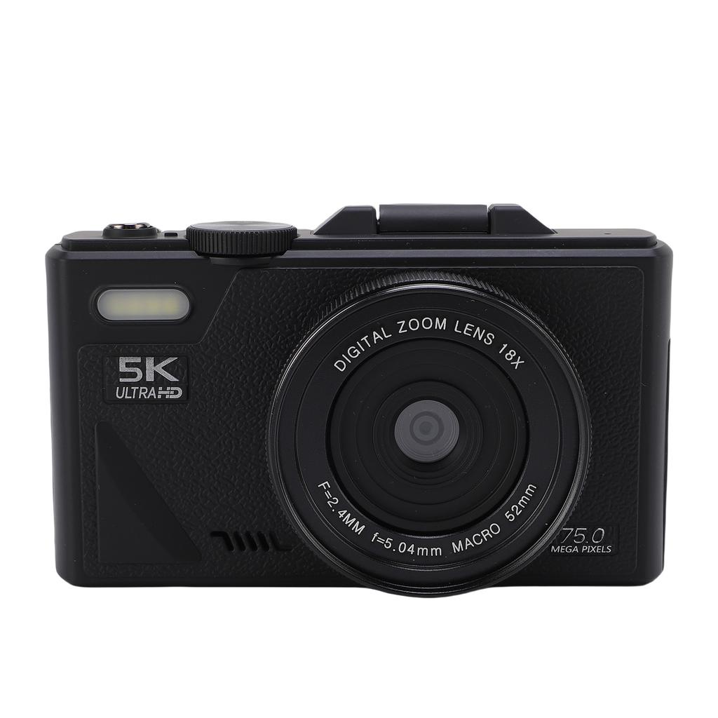 5K Digital Camera for Photography Anti Shake WiFi 80MP Vlog Camera Autofocus Video Camera with 18X Digital Zoom for