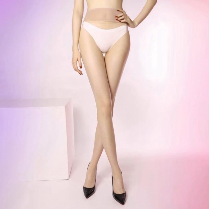 Ultra-Thin Breathable Seamless Hosiery Silky Touch Transparent Clubwear Foot Shaped Women Stockings Bare Legs Sexy Pantyhose