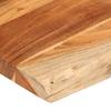 Tabletop 110x60x2.5cm Rectangular Solid Acacia Wood Live Edge
