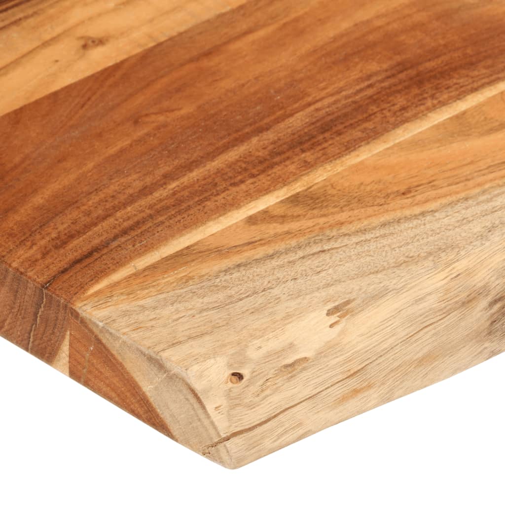 Tabletop 110x60x2.5cm Rectangular Solid Acacia Wood Live Edge