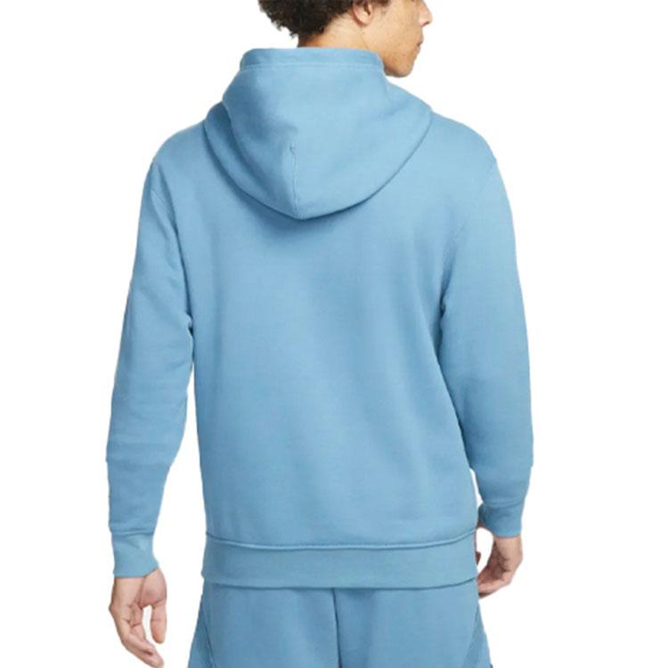 Jordan Sweatshirts Men's Blue Hooded Moderate Regular (Unisex) Sweatshirts DA9819 415
