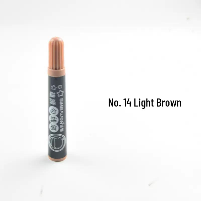 Lion Outline Watercolor Pen: Eco-friendly, Thick Tip, Single Color Painting & Bordering Pen