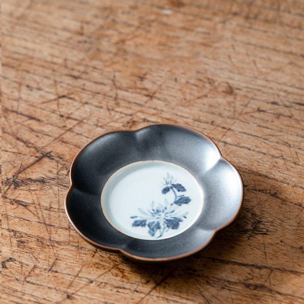 Ceramic Tea Cup Coaster Heat-resistant Insulation Pad Tableware Snack Dish  Hotel
