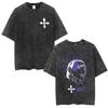 Washed Anime Hunter X Hunter T Shirt Spider Phantom Troupe Hisoka Chrollo Short Sleeve T-shirt Men Women Summer T-shirts