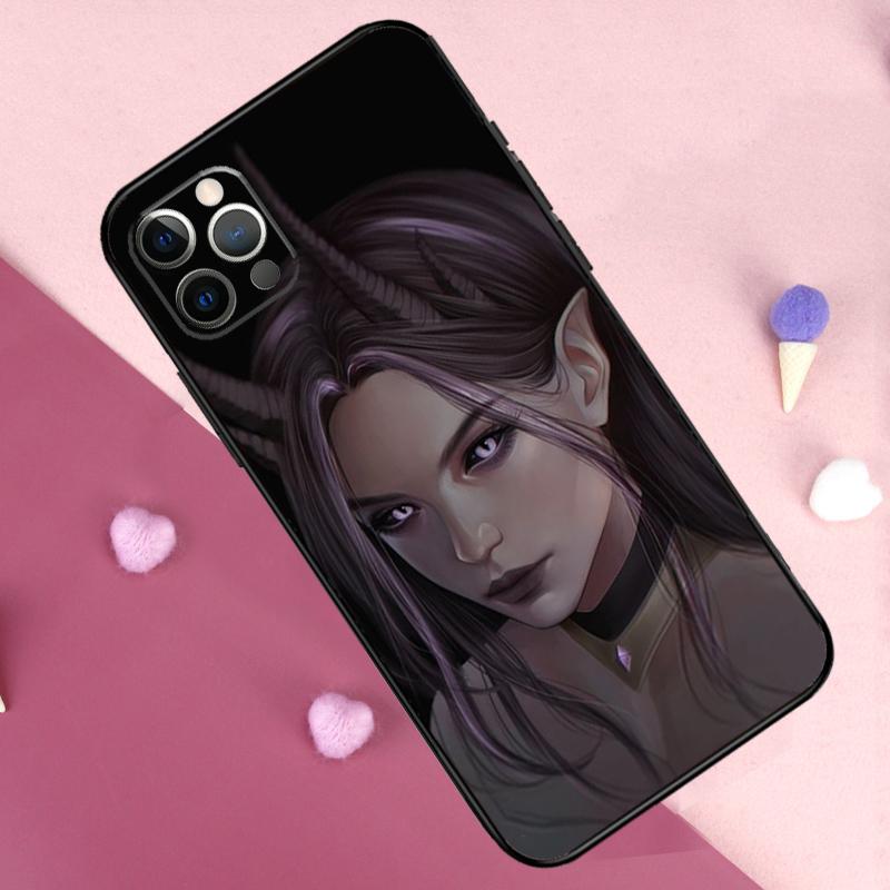 Devil Woman Phone Case For iPhone 17 Pro Max 11 14 15 16 Pro Max Plus 12 13 Mini 17 Air 16e Back Cover