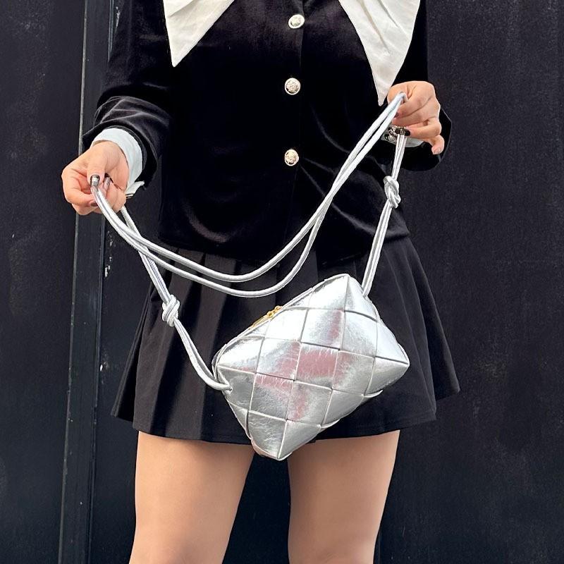 Handwoven Genuine Leather Mini Square Crossbody