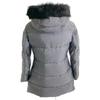 PRADA Domestic regular 29E117 fur-lined triangle logo down jacket coat 40 grayUsed
