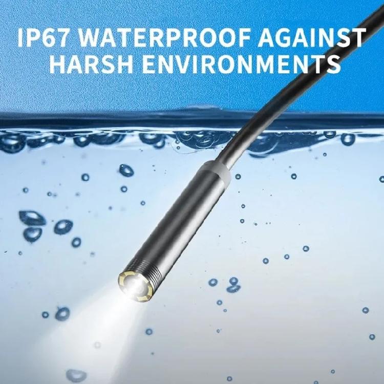 Type C USB Endoscope 7mm Flexible Inspection Camera Waterproof Adjustable LED Light for Smartphones Tablets Computers