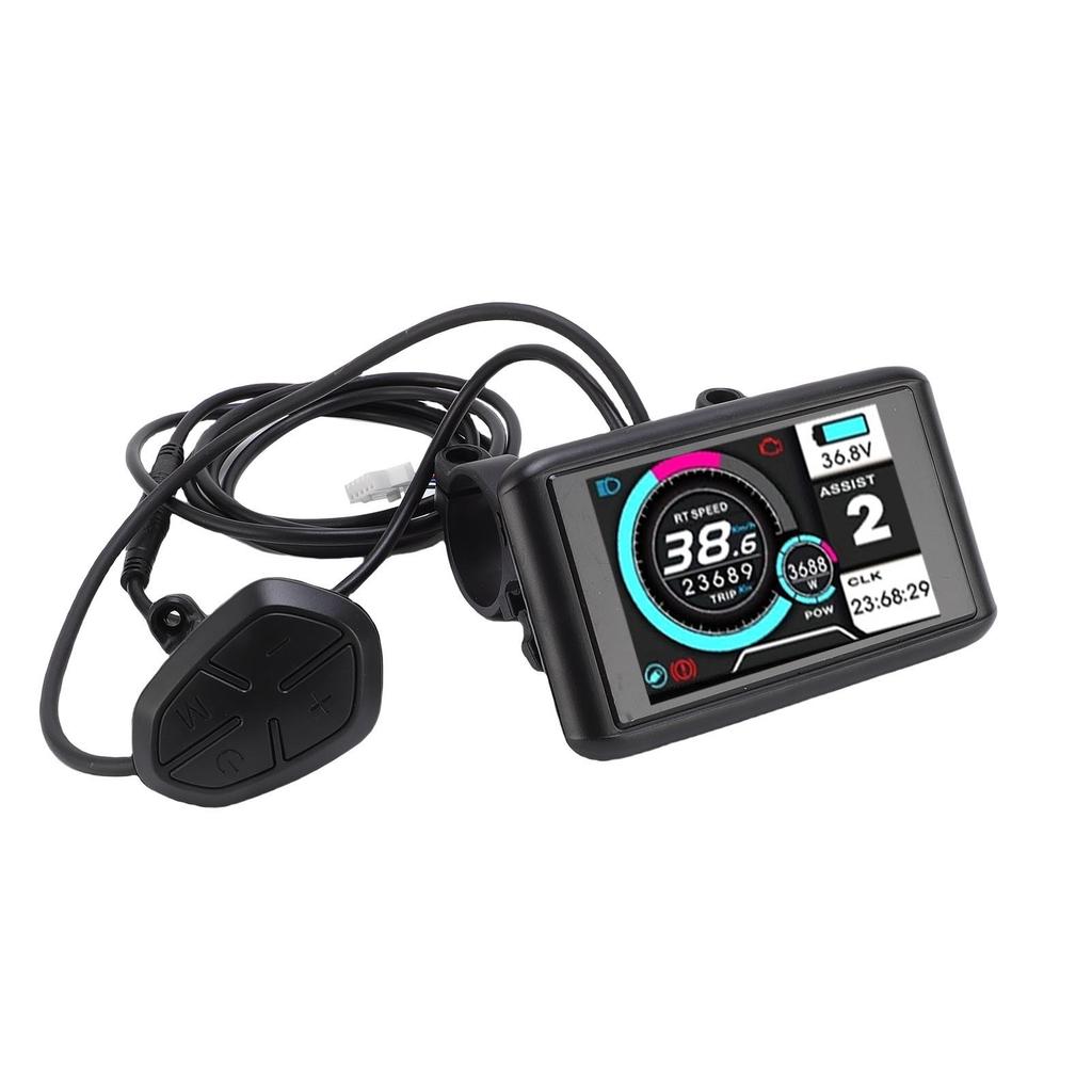 Electric LCD Display Meter UKC1 Water Proof LCD Display Screen Control Panel with SM Cable for Electric Bike Scooter