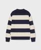 Who.A.U Steve Stripe Open Collar Pullover/Whkag2333U