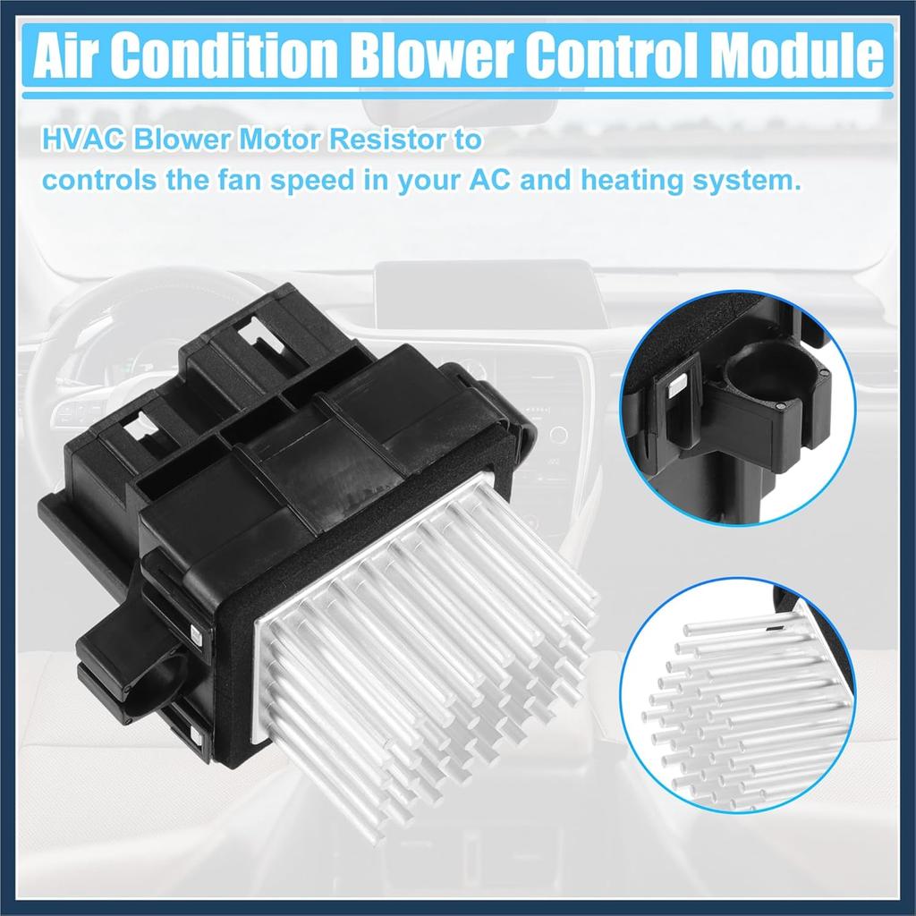 HVAC Heater Blower Motor Resistor Temp Control Regulator Module Fit for Chevy Suburban 2500 2007-2013 No.84178783/13501703/13503201 - Pack of 1
