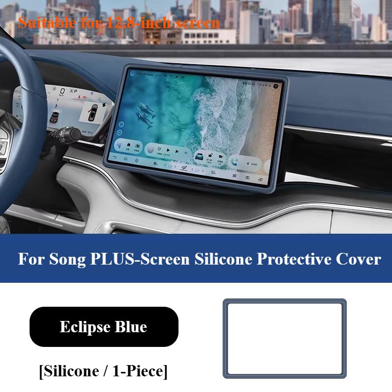 For BYD Song Plus DMI EV Seal U Sealion 6 20-25 Screen Silicone Protective Cover Anti-Scratch Car Display Screen Protector Case