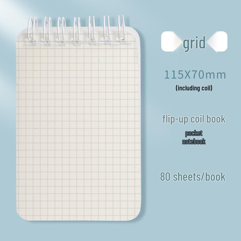 

A7 Mini Spiral Pocket Notebook: Portable & Simple Design with Free Shipping Sold in sets of five, price per book
