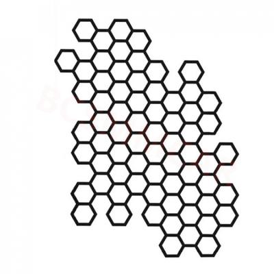 Honeycomb Stickers Car Body Side Film Pattern Decals PET Trim Decor Accessories