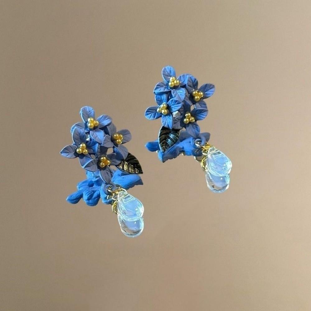 Chinese Style Orchid Earrings Sweet Pendant Earrings Ethnic Style Flower Earrings  Casual Wear