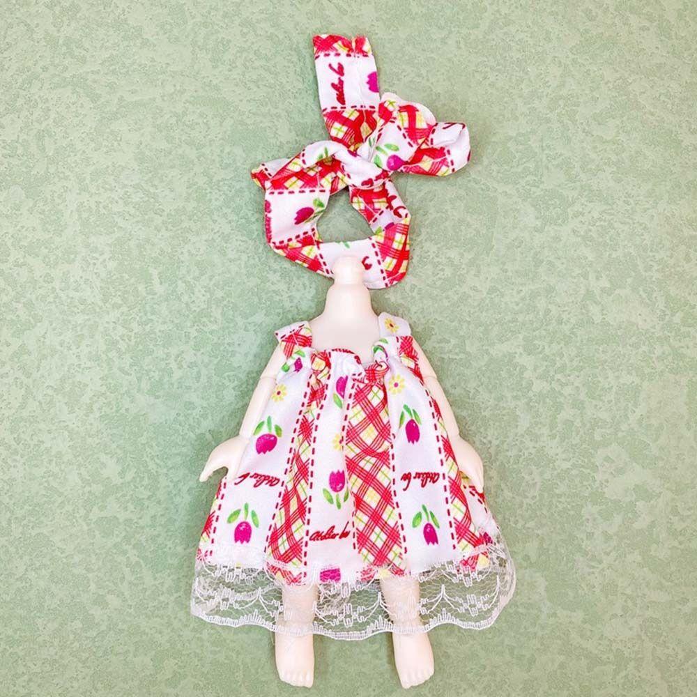 Children DIY Girls Doll Clothes Fashion Skirt Suit Jumpsuit Skirt  16~17cm Doll/1/8 BJD Doll