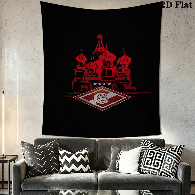 Spartak Moscow Dash Wall Hanging Printed Fabric Blanket Decorative Tapestries for Bedroom Living Room Home Decor