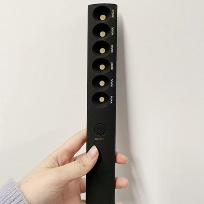 Medidor de Luz Tipo Bastão CRI Recarregável Tipo-C 2700K - 6000k 6 Temperaturas de Cor