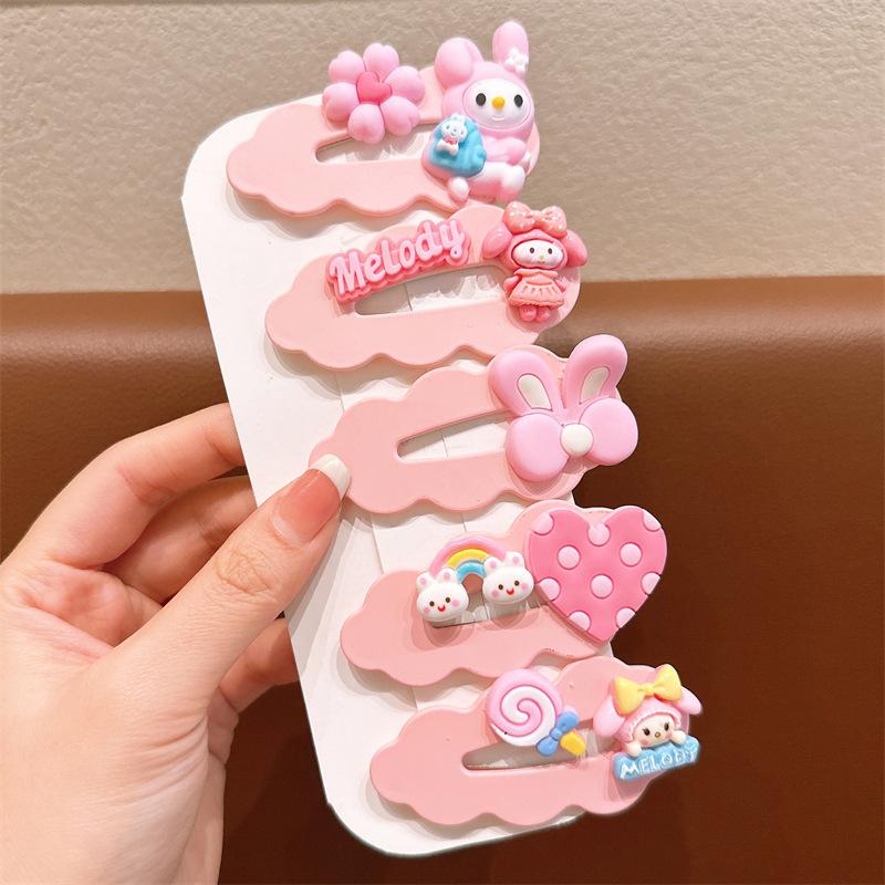 Children'S Hairpin Bag Cloth, Duck Bill Clip Cloth, Bow Root, Princess Hairpin, Cute Little Flower Girl Hair Accessories