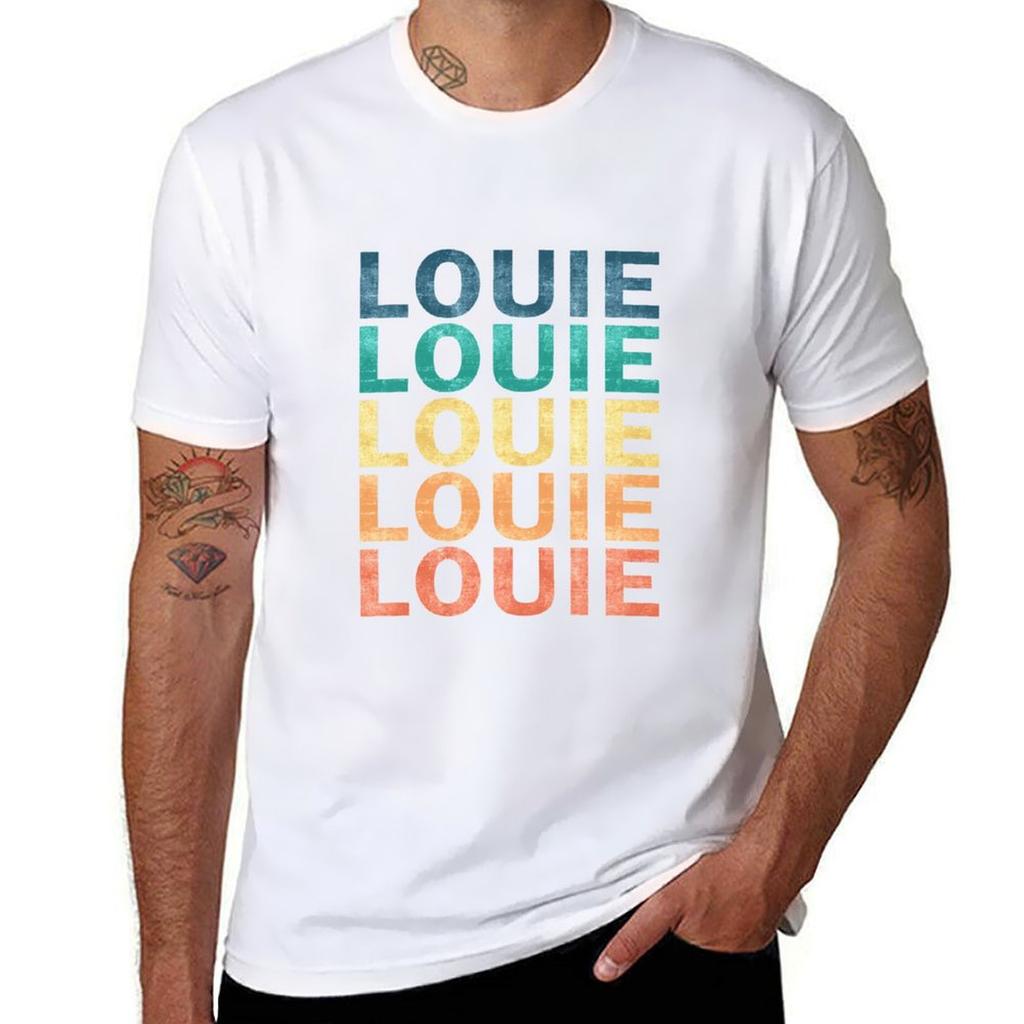 Louie Name T Shirt Louie Vintage Retro Louie Name Gift Item Tee Tshirt Work Wear Simple Tee Shirt Tshirt