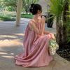 Seaside vacation pink sleeveless suspender dress loose lazy wind summer new sweet and spicy skirt women